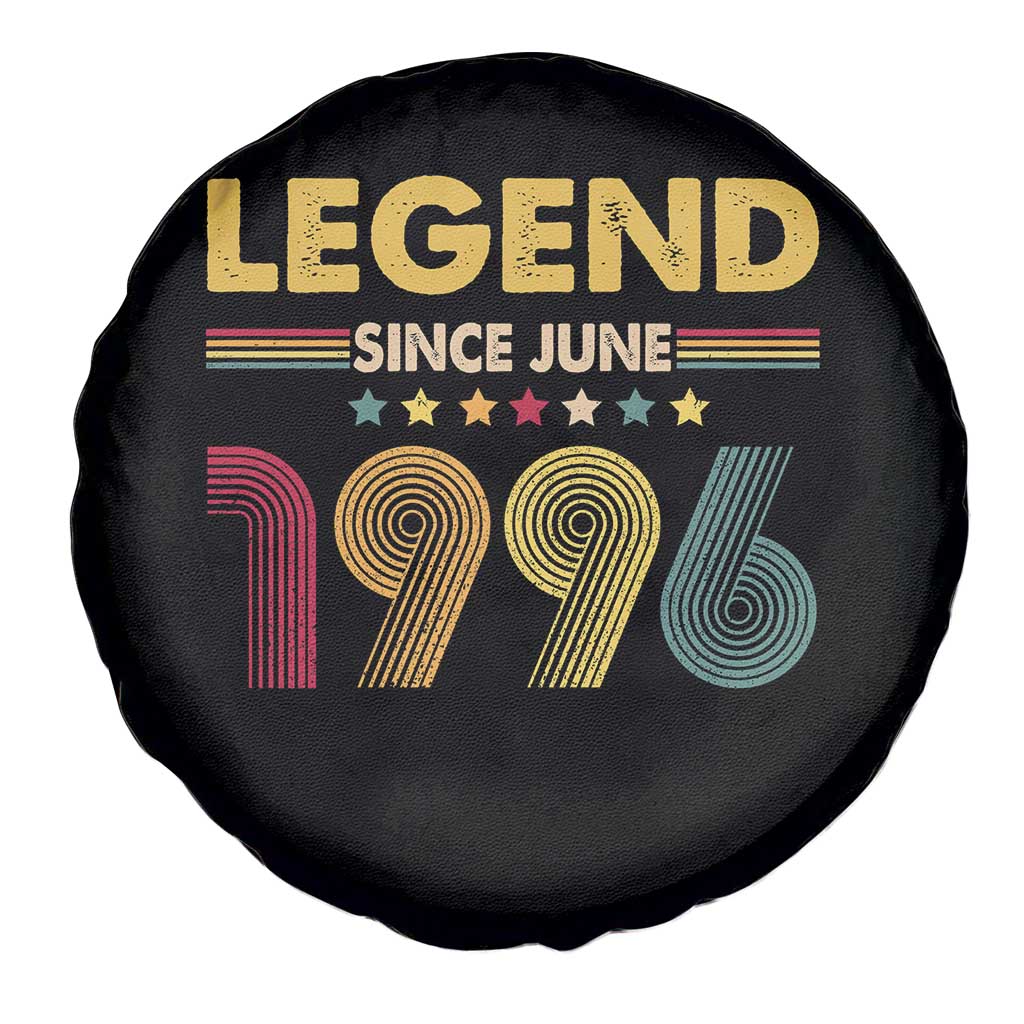 June 30th Birthday Spare Tire Cover Legends Since June 1996 Retro Bday TS11 Print Your Wear