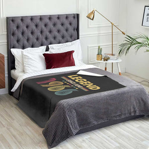 June 60th Birthday Throw Blanket Legends Since June 1966 Retro Bday TS11 Print Your Wear