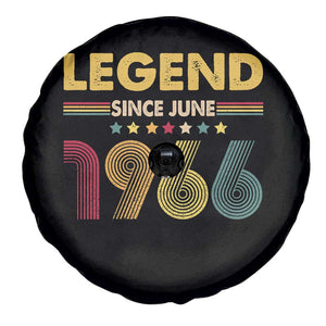 June 60th Birthday Spare Tire Cover Legends Since June 1966 Retro Bday TS11 Print Your Wear