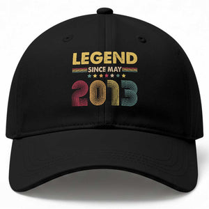 May 13th Birthday Baseball Cap Legends Since May 2013 Retro Bday TS11 Print Your Wear