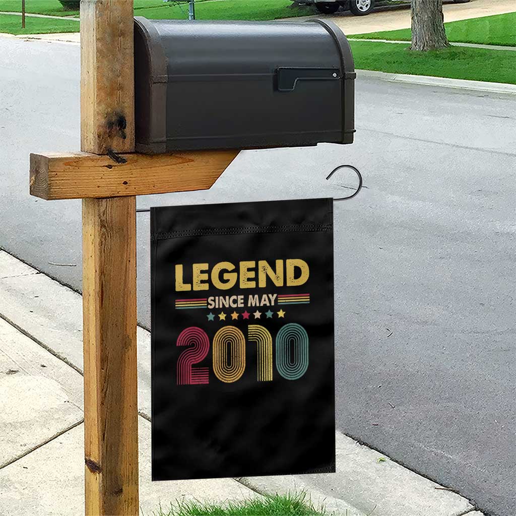 May 16th Birthday Garden Flag Legends Since May 2010 Retro Bday TS11 Print Your Wear