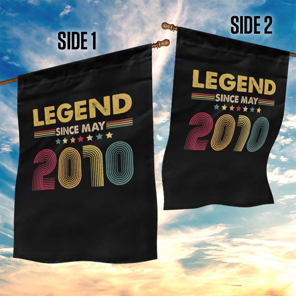 May 16th Birthday Garden Flag Legends Since May 2010 Retro Bday TS11 Print Your Wear