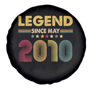 May 16th Birthday Spare Tire Cover Legends Since May 2010 Retro Bday TS11 Print Your Wear