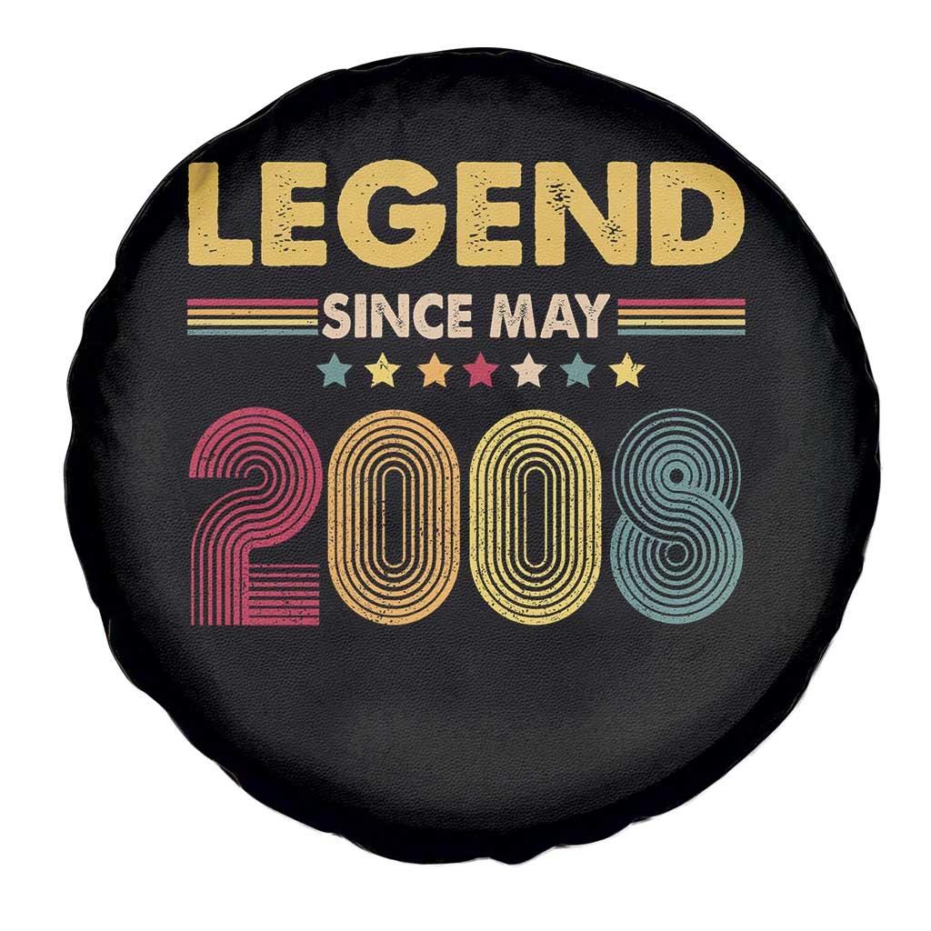 May 18th Birthday Spare Tire Cover Legends Since May 2008 Retro Bday TS11 Print Your Wear