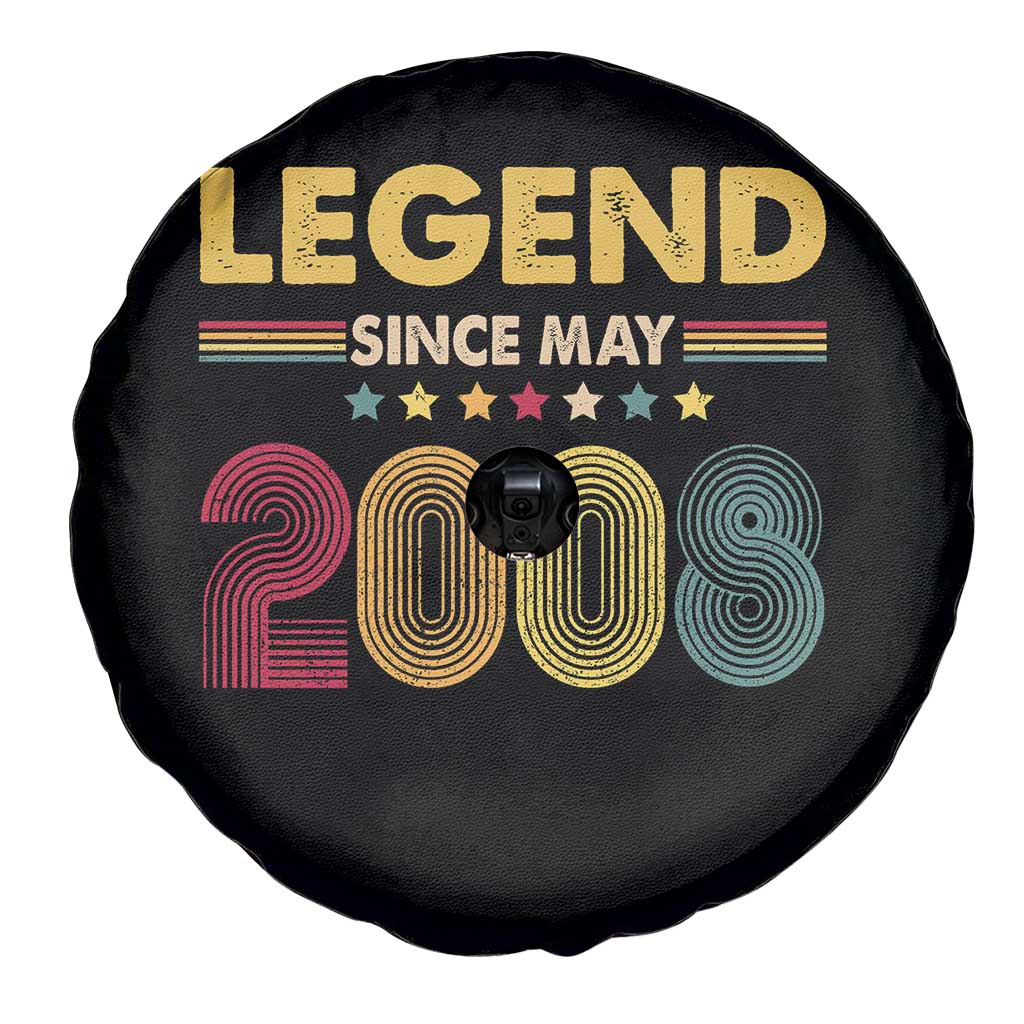May 18th Birthday Spare Tire Cover Legends Since May 2008 Retro Bday TS11 Print Your Wear