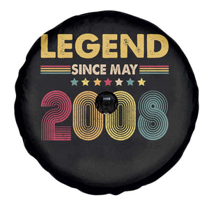 May 18th Birthday Spare Tire Cover Legends Since May 2008 Retro Bday TS11 Print Your Wear
