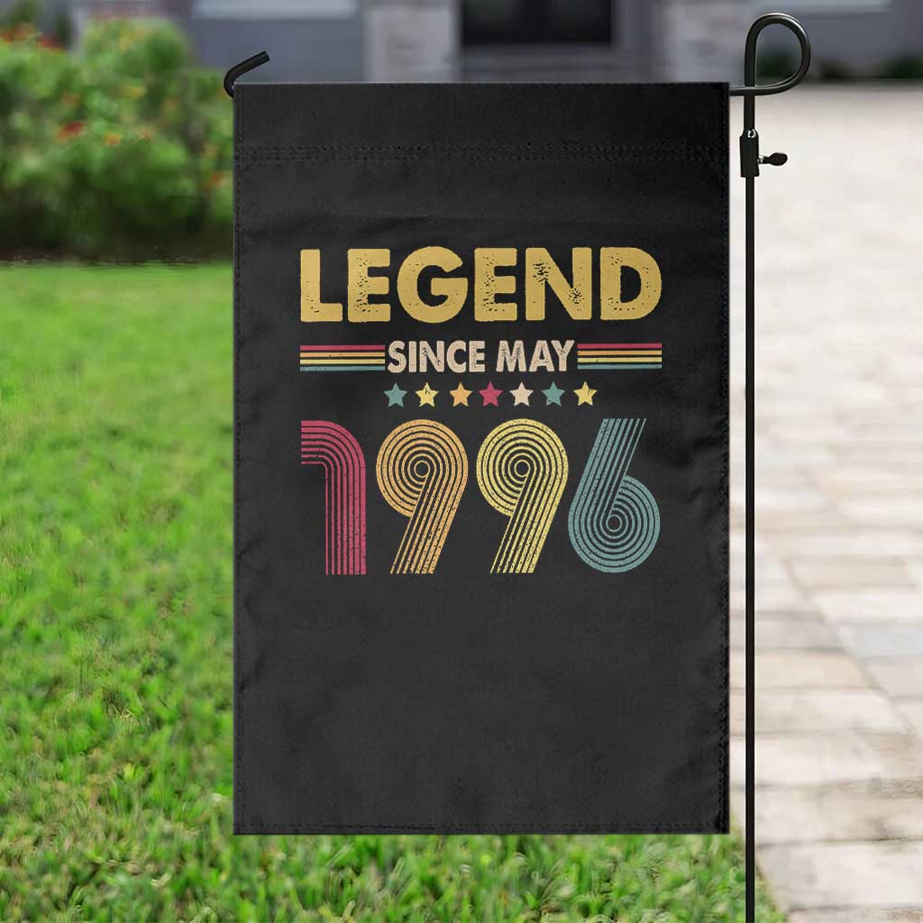 May 30th Birthday Garden Flag Legends Since May 1996 Retro Bday TS11 Print Your Wear