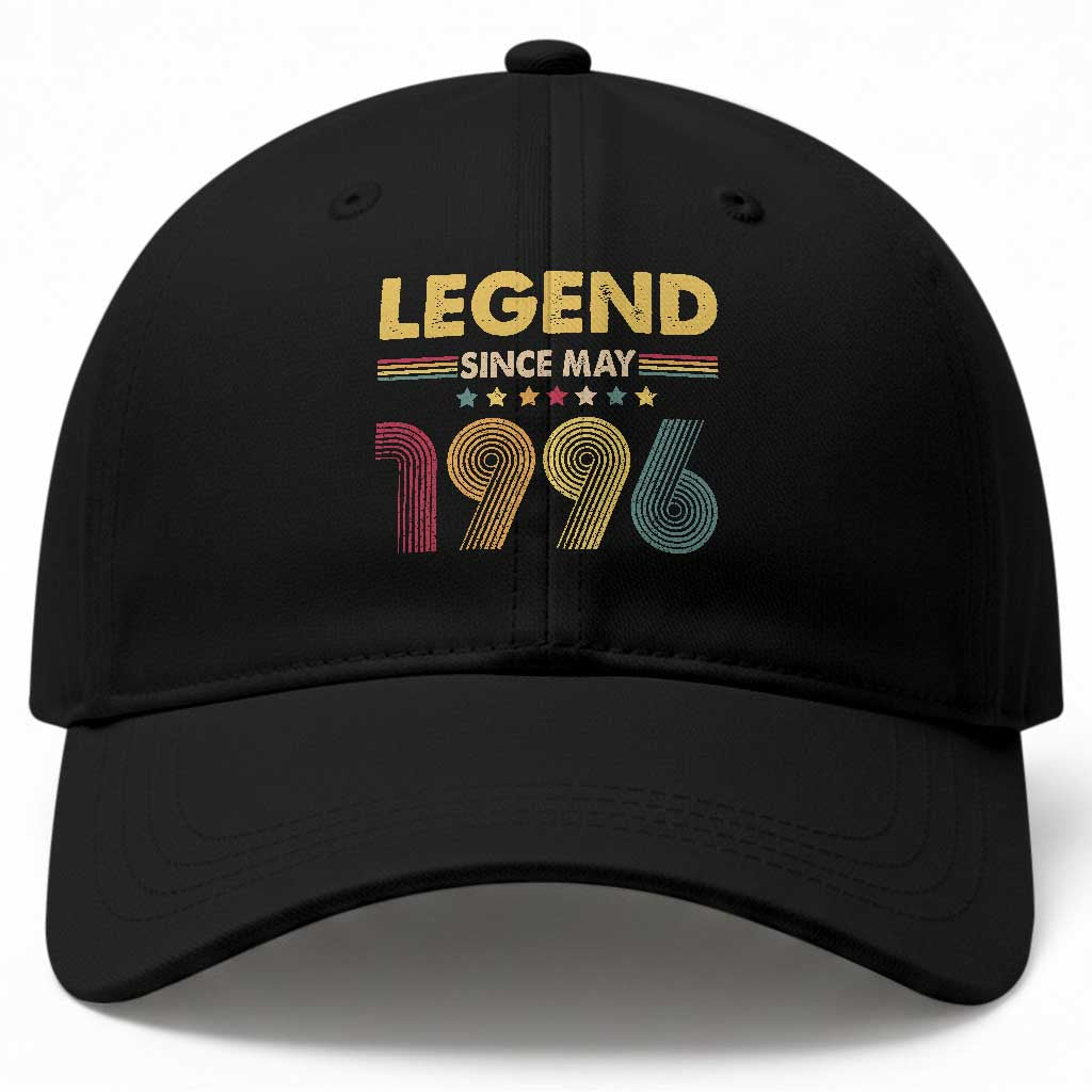 May 30th Birthday Baseball Cap Legends Since May 1996 Retro Bday TS11 Print Your Wear