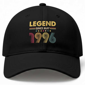 May 30th Birthday Baseball Cap Legends Since May 1996 Retro Bday TS11 Print Your Wear