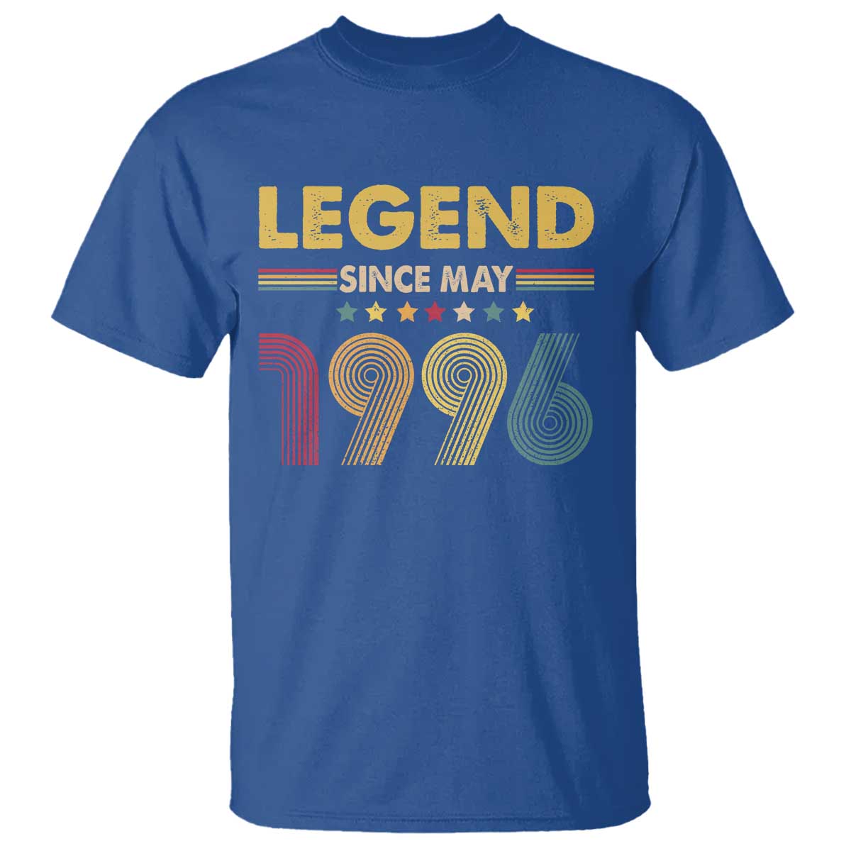 May 30th Birthday T Shirt Legends Since May 1996 Retro Bday TS11 Royal Blue Print Your Wear
