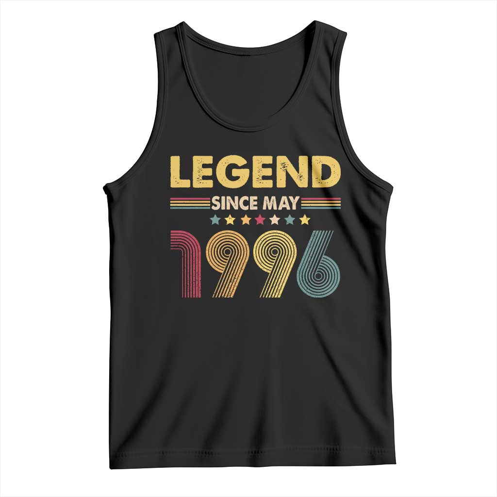 May 30th Birthday Tank Top Legends Since May 1996 Retro Bday TS11 Black Print Your Wear