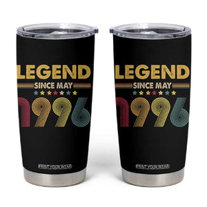 May 30th Birthday Tumbler Cup Legends Since May 1996 Retro Bday TS11 Black Print Your Wear