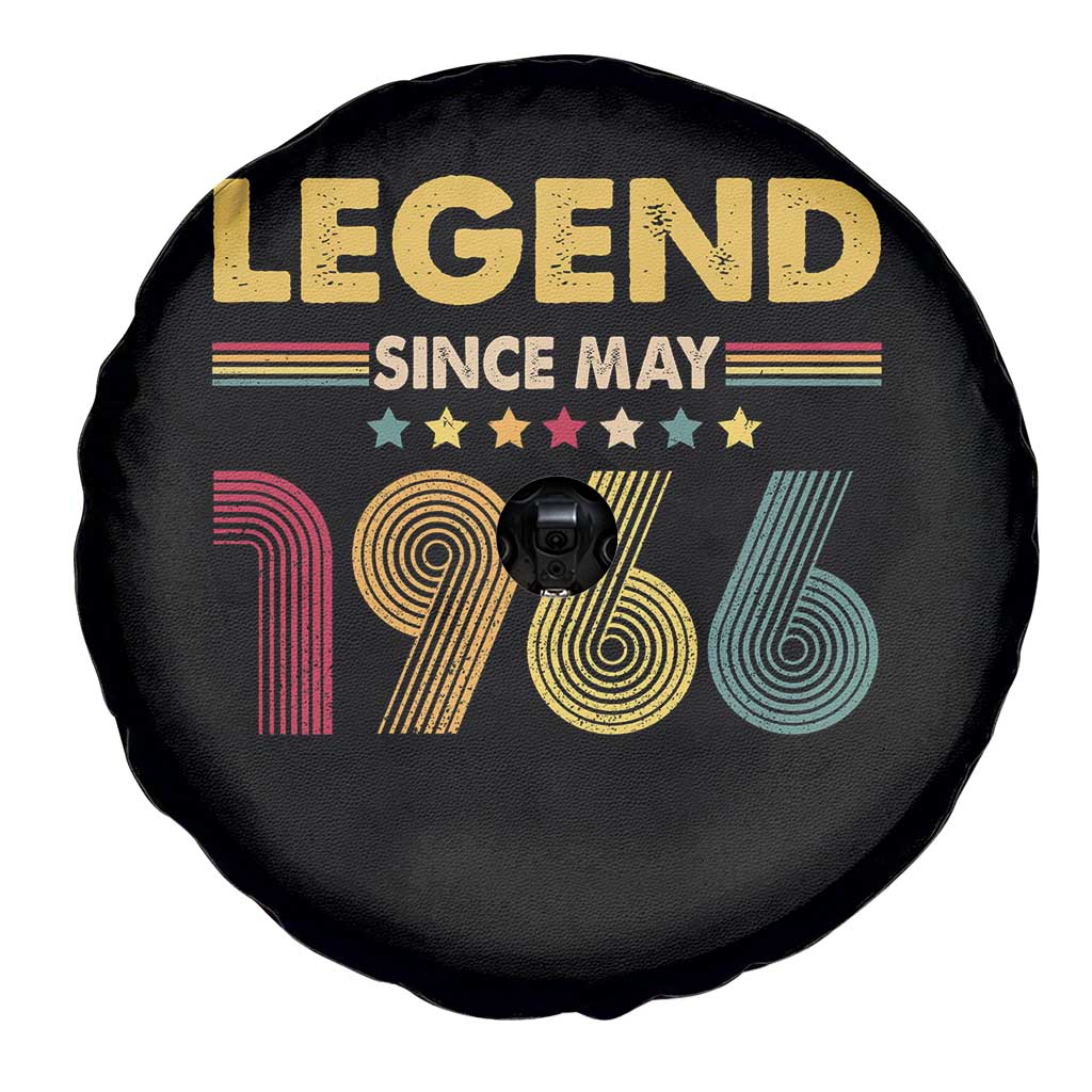 May 60th Birthday Spare Tire Cover Legends Since May 1966 Retro Bday TS11 Print Your Wear