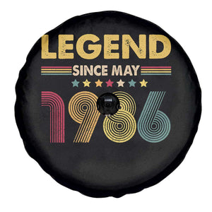 May 40th Birthday Spare Tire Cover Legends Since May 1986 Retro Bday TS11 Print Your Wear