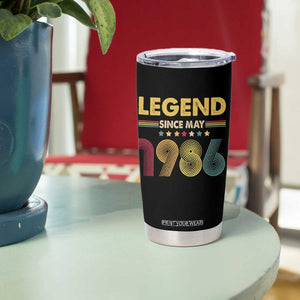 May 40th Birthday Tumbler Cup Legends Since May 1986 Retro Bday TS11 Print Your Wear