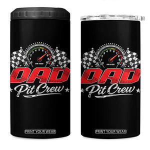 Dad Pit Crew 4 in 1 Can Cooler Tumbler Racing Family Matching Father's Day TS11 One Size: 16 oz Black Print Your Wear