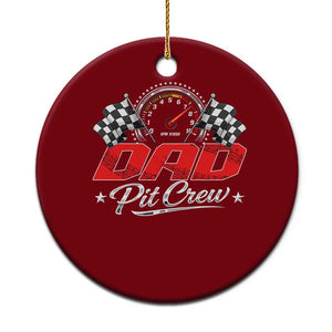 Dad Pit Crew Ceramic Ornament Racing Family Matching Father's Day TS11 1pc Red Print Your Wear