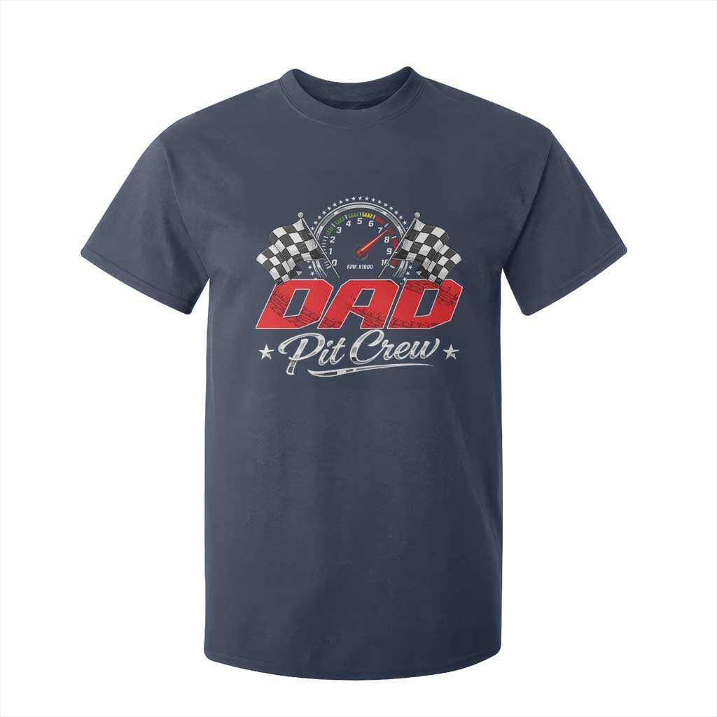 Dad Pit Crew T Shirt For Kid Racing Family Matching Father's Day TS11 Navy Print Your Wear