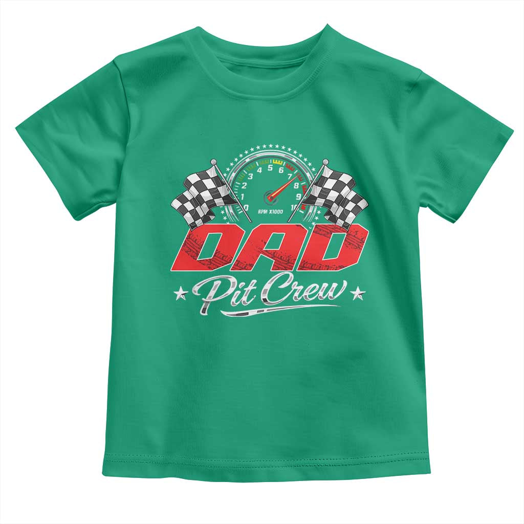Dad Pit Crew Toddler T Shirt Racing Family Matching Father's Day TS11 Irish Green Print Your Wear