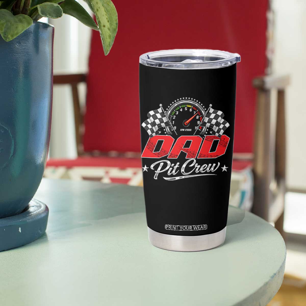 Dad Pit Crew Tumbler Cup Racing Family Matching Father's Day TS11 Print Your Wear