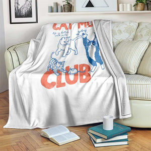 Cat Mom Club Throw Blanket Life is Better with Cats Mothers Day TS11 Print Your Wear