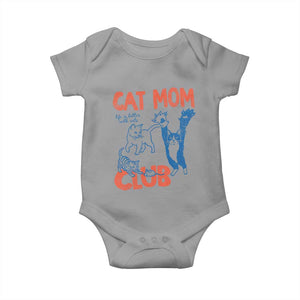 Cat Mom Club Baby Onesie Life is Better with Cats Mothers Day TS11 Sport Gray Print Your Wear