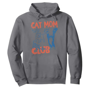 Cat Mom Club Hoodie Life is Better with Cats Mothers Day TS11 Charcoal Print Your Wear
