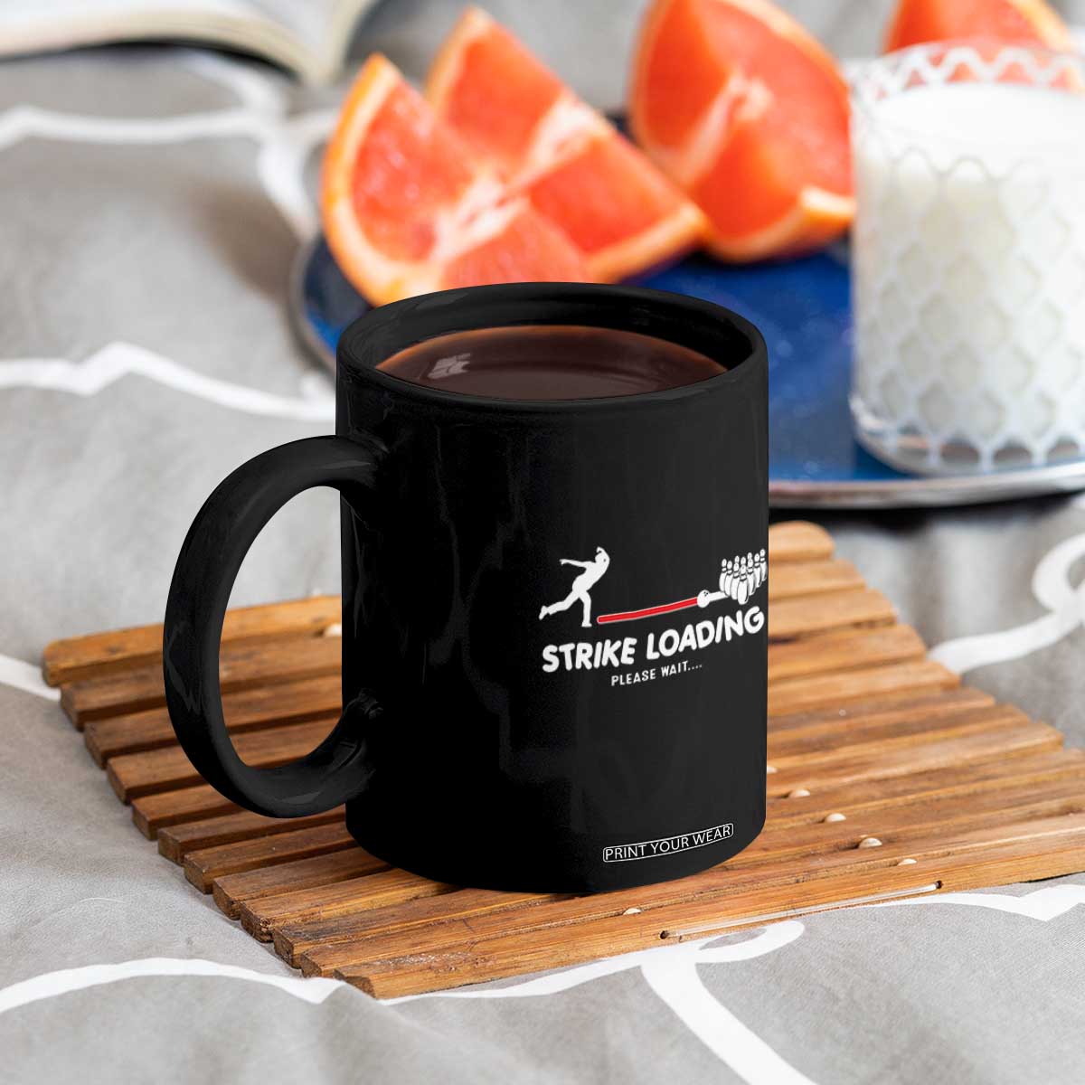 Funny Bowling Coffee Mug Strike Loading Please Wait Ball Pin TS11 Print Your Wear