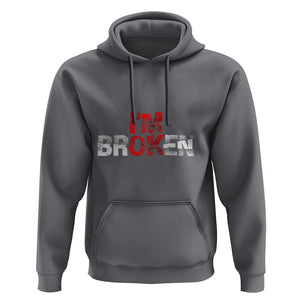 Invisible Illness Hoodie I'm OK I'm Broken TS11 Charcoal Print Your Wear