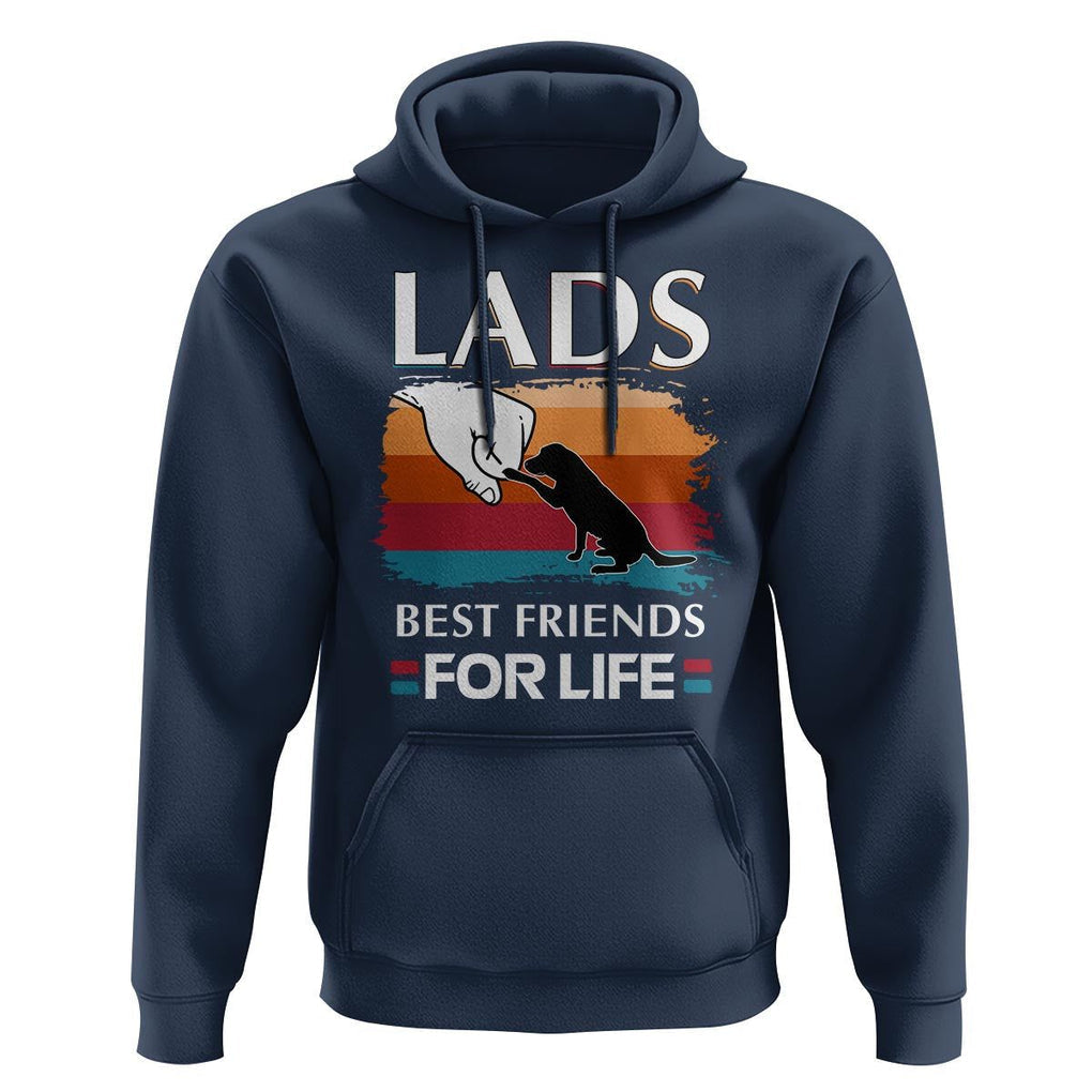 Labrador Lover Hoodie Lab Best Friends For Life Vintage Retro Pet Lover TS11 Navy Print Your Wear