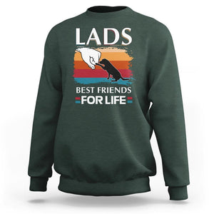 Labrador Lover Sweatshirt Lab Best Friends For Life Vintage Retro Pet Lover TS11 Dark Forest Green Print Your Wear