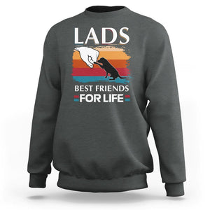 Labrador Lover Sweatshirt Lab Best Friends For Life Vintage Retro Pet Lover TS11 Dark Heather Print Your Wear