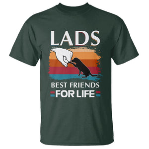 Labrador Lover T Shirt Lab Best Friends For Life Vintage Retro Pet Lover TS11 Dark Forest Green Print Your Wear