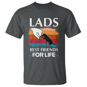 Labrador Lover T Shirt Lab Best Friends For Life Vintage Retro Pet Lover TS11 Dark Heather Print Your Wear