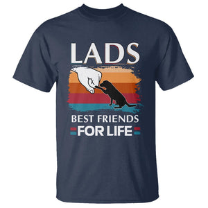 Labrador Lover T Shirt Lab Best Friends For Life Vintage Retro Pet Lover TS11 Navy Print Your Wear