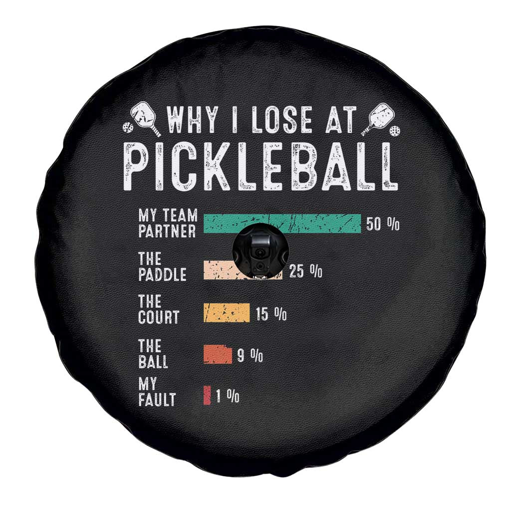 Funny Pickleball Spare Tire Cover Why I Lose At Pickleball Humor TS11 Print Your Wear