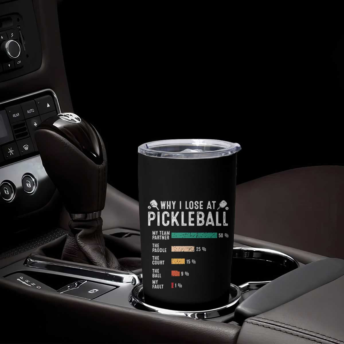 Funny Pickleball Tumbler Cup Why I Lose At Pickleball Humor TS11 Print Your Wear