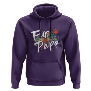 Fur Papa Hoodie Pet Lover Dog Dad Father's Day TS11 Purple Print Your Wear