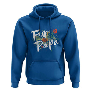 Fur Papa Hoodie Pet Lover Dog Dad Father's Day TS11 Royal Blue Print Your Wear