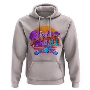 Retro Pinball Hoodie Machine Vintage Arcade Flippers Game TS11 Ice Gray Print Your Wear