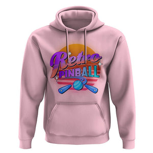Retro Pinball Hoodie Machine Vintage Arcade Flippers Game TS11 Light Pink Print Your Wear