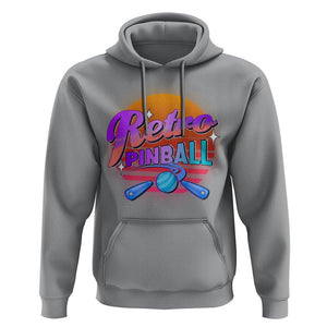 Retro Pinball Hoodie Machine Vintage Arcade Flippers Game TS11 Sport Gray Print Your Wear