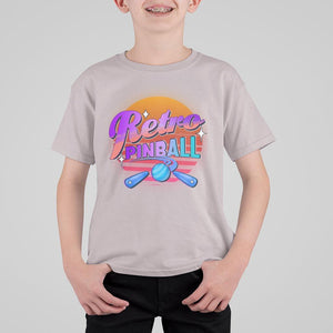 Retro Pinball T Shirt For Kid Machine Vintage Arcade Flippers Game TS11 Ice Gray Print Your Wear