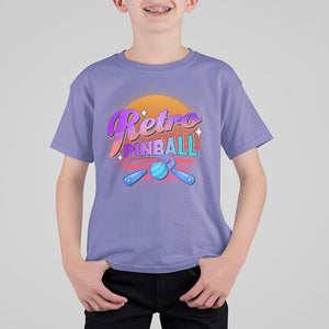 Retro Pinball T Shirt For Kid Machine Vintage Arcade Flippers Game TS11 Violet Print Your Wear