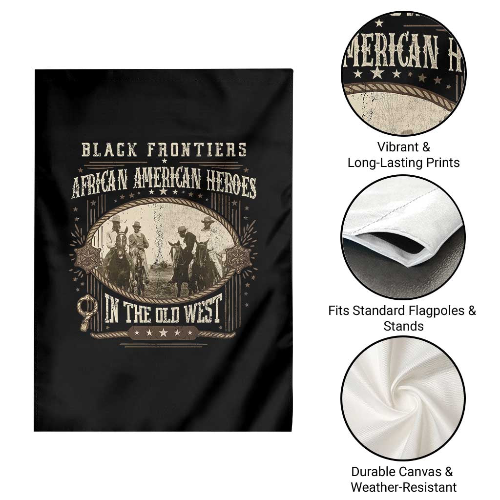 African American Cowboy Garden Flag Black Frontiers African American Heroes In The Old West TS11 Print Your Wear