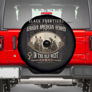 African American Cowboy Spare Tire Cover Black Frontiers African American Heroes In The Old West TS11 Black Print Your Wear