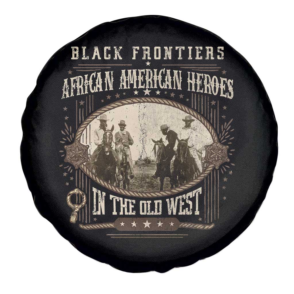 African American Cowboy Spare Tire Cover Black Frontiers African American Heroes In The Old West TS11 Print Your Wear