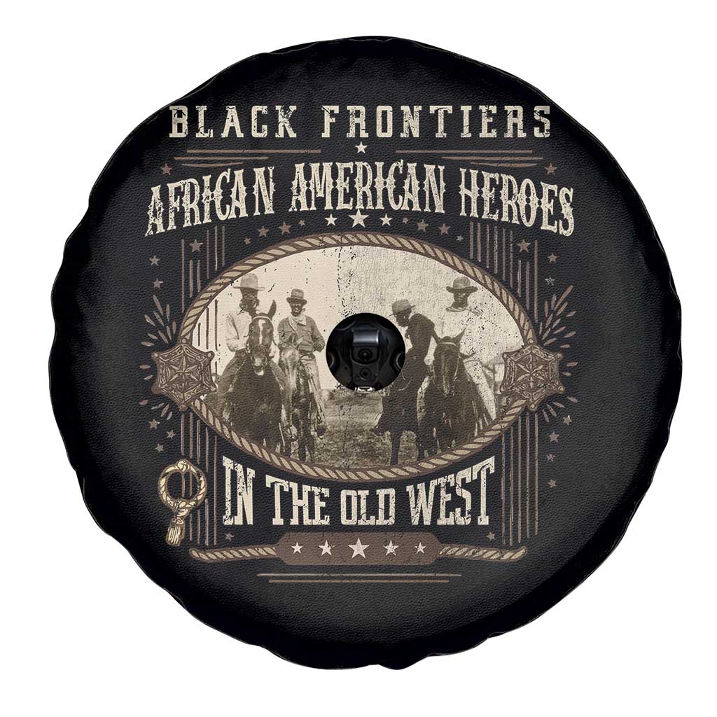 African American Cowboy Spare Tire Cover Black Frontiers African American Heroes In The Old West TS11 Print Your Wear