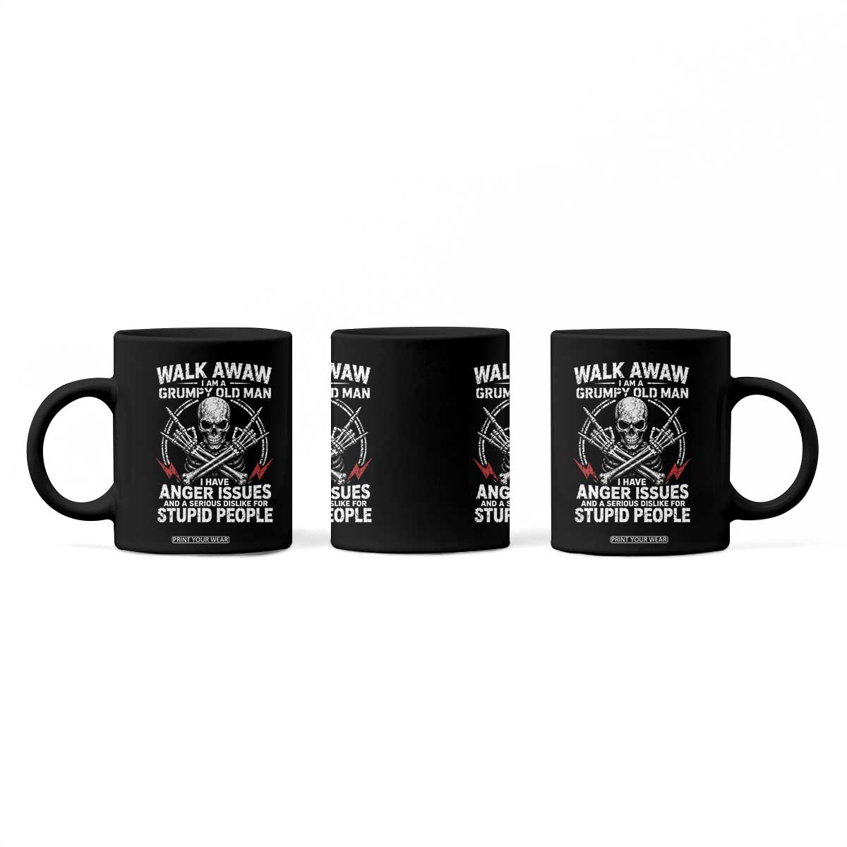 Walk Away I Am A Grumpy Old Man I Have Anger Issues Coffee Mug Funny Senior Citizen
