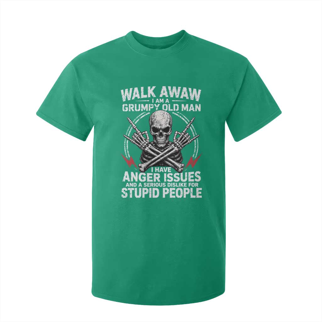 Walk Away I Am A Grumpy Old Man I Have Anger Issues T Shirt For Kid Funny Senior Citizen